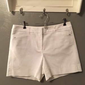 White House Black Market white shorts
